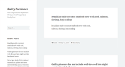 Desktop Screenshot of guiltycarnivore.com