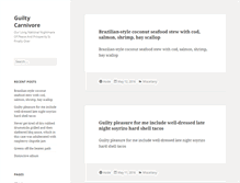Tablet Screenshot of guiltycarnivore.com